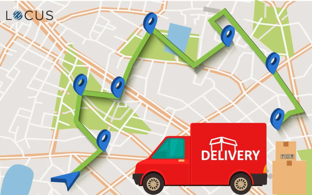 Multi-stop route planning illustration